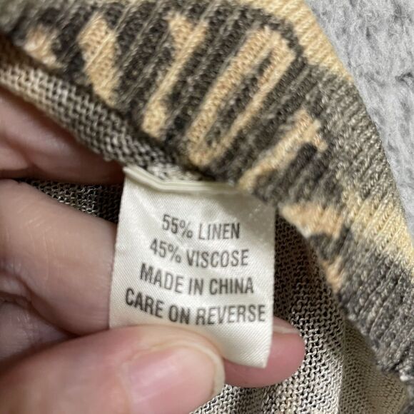 Lydia Hirscher Anthropologie Tunic Tank Linen Blend Womens S Tribal - Picture 4 of 9